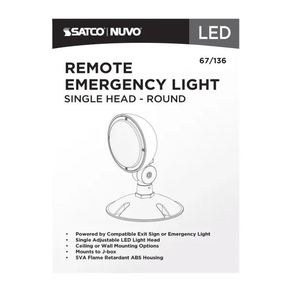 Remote Emergency Light with Single Head - Image 6