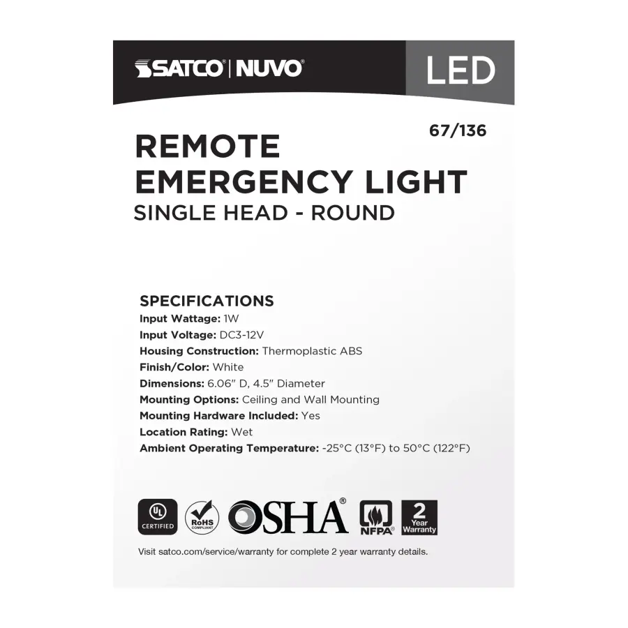 Remote Emergency Light with Single Head - Image 7
