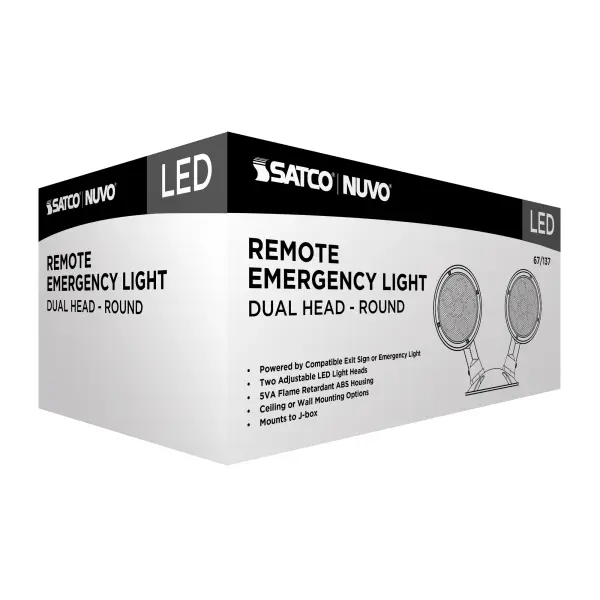 Remote Emergency Light - Double Head with Battery Backup - Image 11