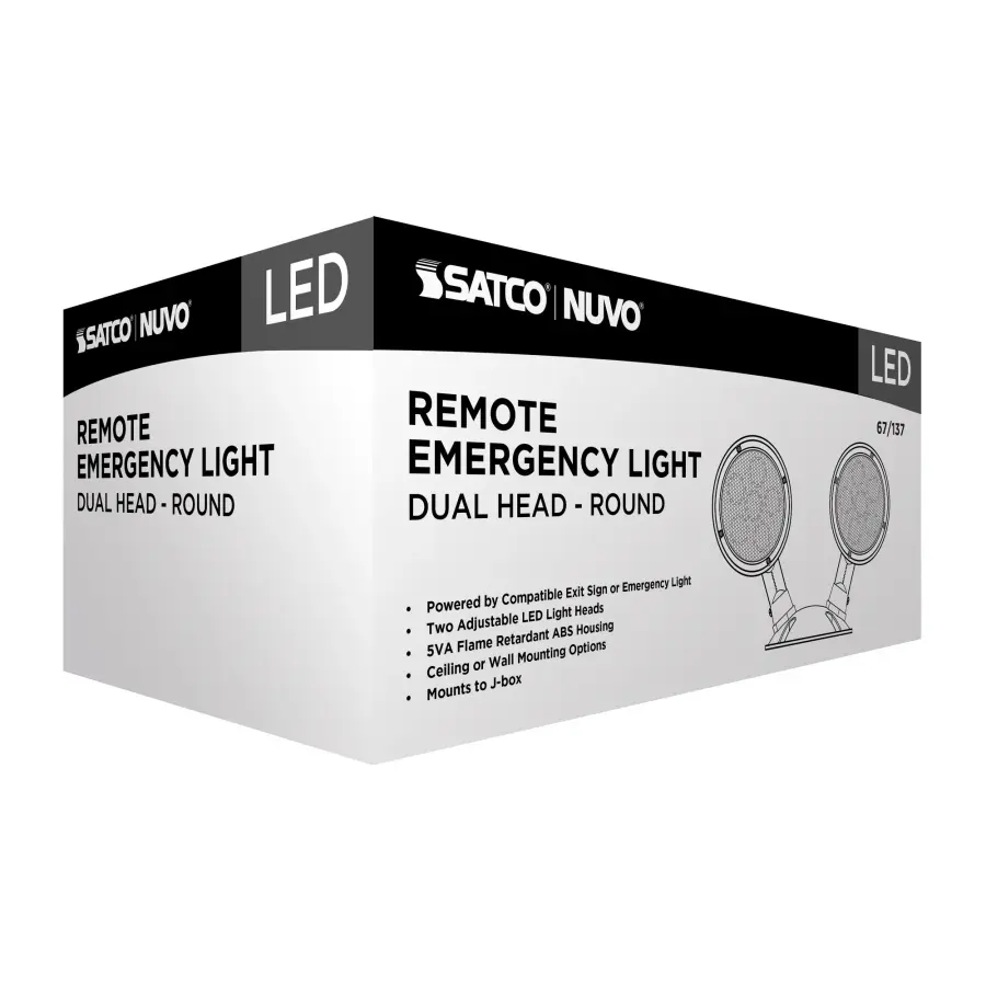 Remote Emergency Light - Double Head with Battery Backup - Image 11
