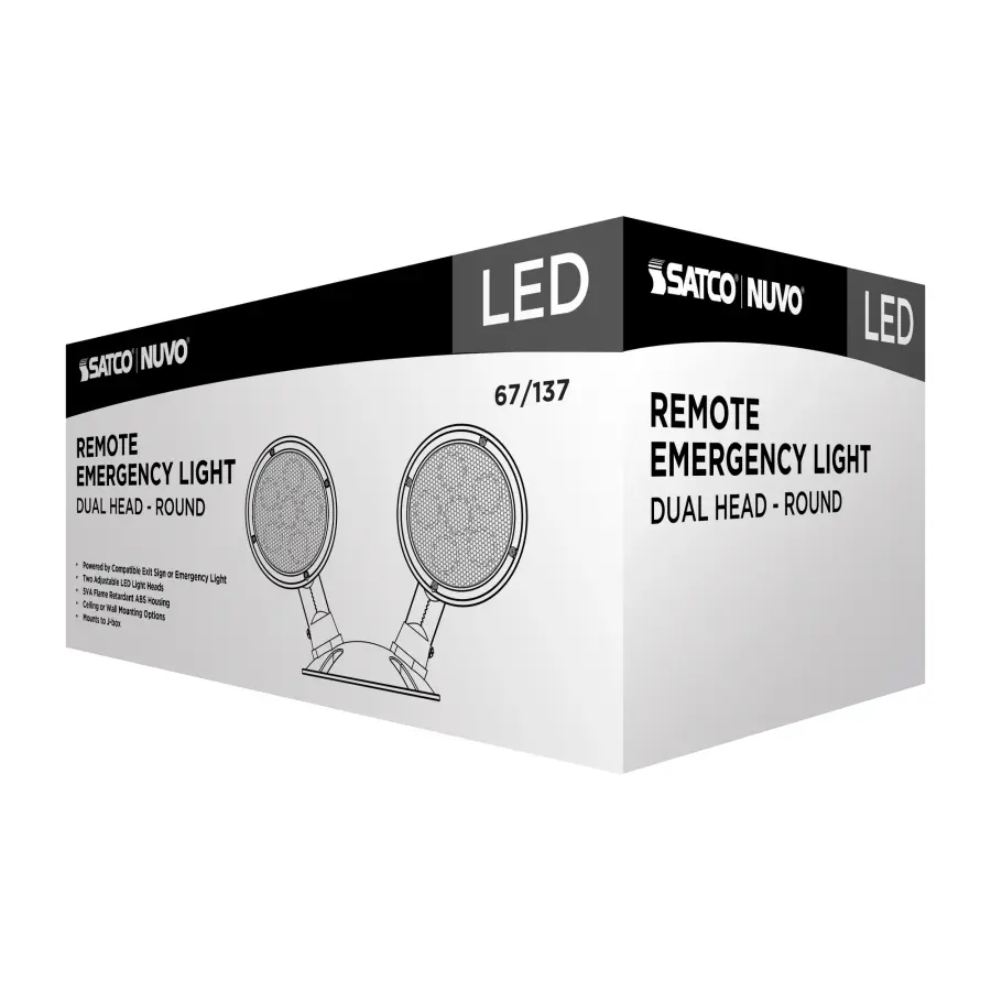 Remote Emergency Light - Double Head with Battery Backup - Image 10