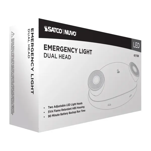 LED Emergency Light - Dual Head with Battery Backup - Image 9