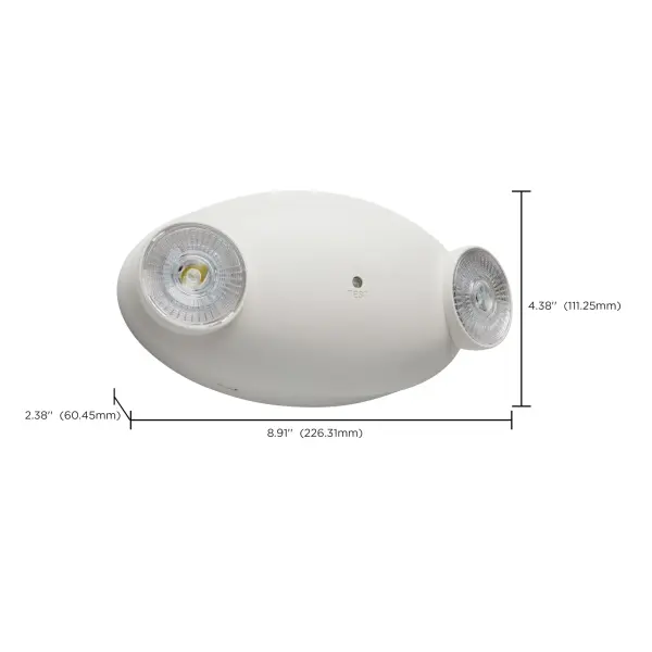 Dual Head LED Emergency Light with Battery Backup - Image 10