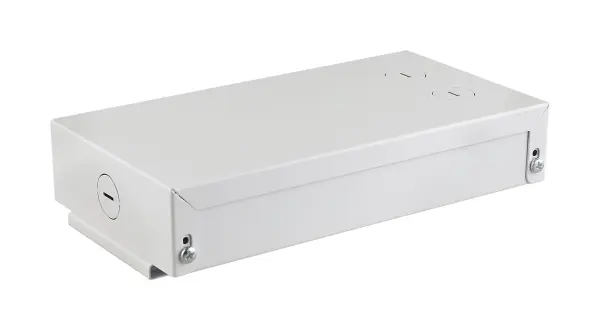This emergency battery backup module provides critical safety lighting for high bay fixtures during power outages. Compatible with 120-277V systems, it ensures code compliance and continuous illumination in commercial spaces.