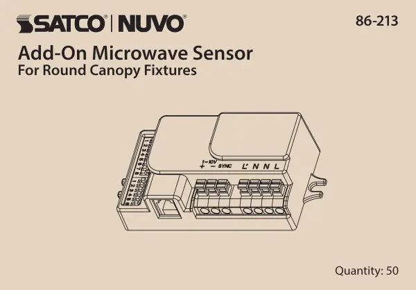Microwave Motion Sensor Accessory for Round Canopy Fixtures - Image 11