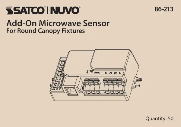 Microwave Motion Sensor Accessory for Round Canopy Fixtures - Image 12