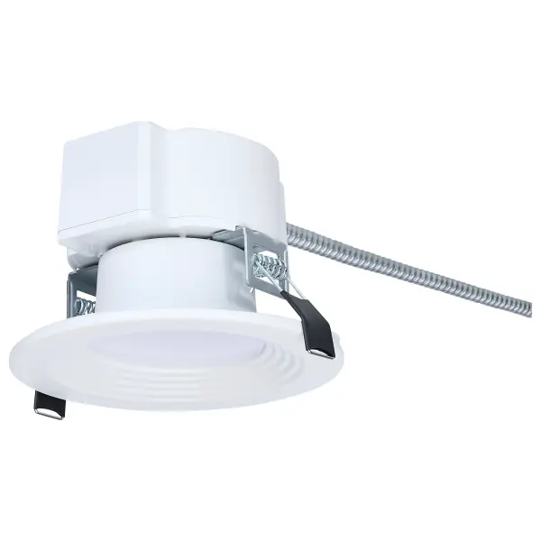 This versatile 4-inch commercial downlight offers field-selectable wattage and color temperature, making it ideal for retrofit and new construction projects. With 90 CRI, dual dimming capability, and wide voltage range (120-347V), it delivers professional lighting quality with installation flexibility.