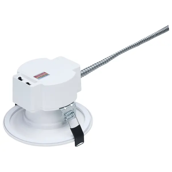 This versatile 4-inch commercial downlight offers field-selectable wattage and color temperature, making it ideal for retrofit and new construction projects. With 90 CRI, dual dimming capability, and wide voltage range (120-347V), it delivers professional lighting quality with installation flexibility. - alternate view