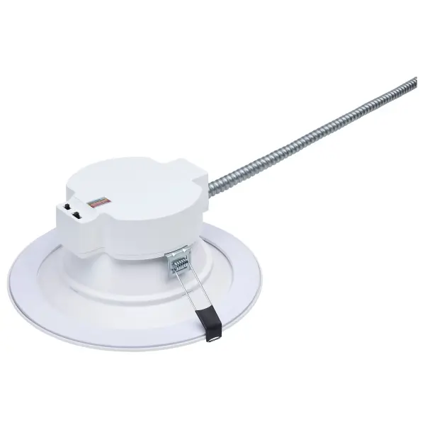 This versatile 6-inch commercial downlight offers field-selectable wattage and color temperature, making it ideal for retrofit and new construction projects. With 90 CRI, dual dimming capability, and wide voltage range (120-347V), it delivers professional lighting performance for both residential and commercial spaces. - alternate view