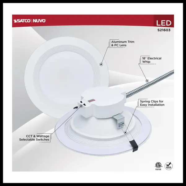 10-Inch LED Commercial Downlight - 35W Field Selectable - Image 6