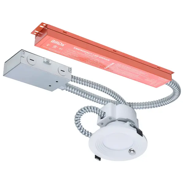 This 4-inch commercial LED downlight combines versatility with safety, featuring field-selectable wattage and color temperature, 90 CRI for superior color rendering, and an integrated emergency battery backup with 90-minute runtime.