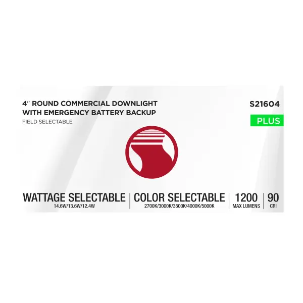 4-Inch LED Commercial Downlight with Emergency Backup - Image 11