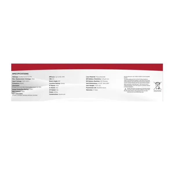 4-Inch LED Commercial Downlight with Emergency Backup - Image 13