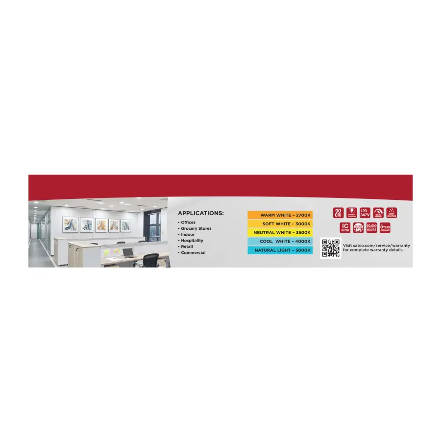 4-Inch LED Commercial Downlight with Emergency Backup - Image 14