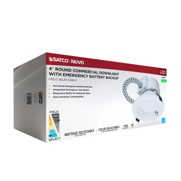 4-Inch LED Commercial Downlight with Emergency Backup - Image 15