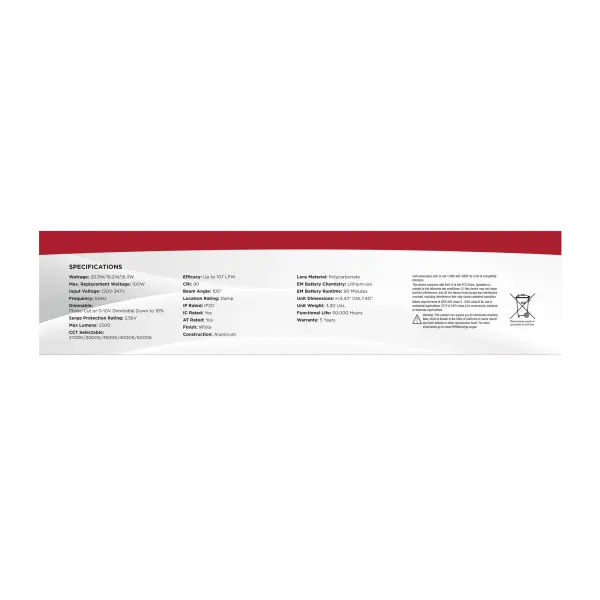6-Inch LED Commercial Downlight with Emergency Backup - Image 13