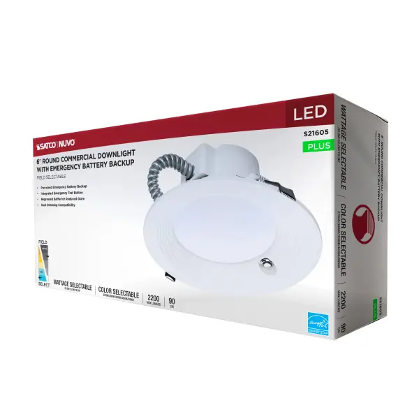 6-Inch LED Commercial Downlight with Emergency Backup - Image 16