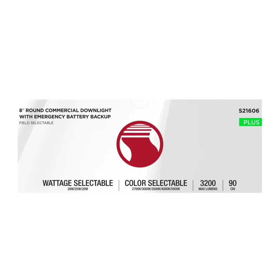 8-Inch LED Commercial Downlight with Emergency Backup - Image 11