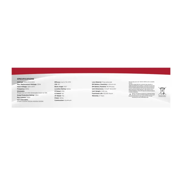 8-Inch LED Commercial Downlight with Emergency Backup - Image 13