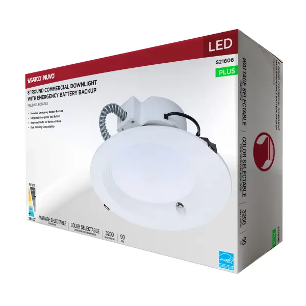 8-Inch LED Commercial Downlight with Emergency Backup - Image 16
