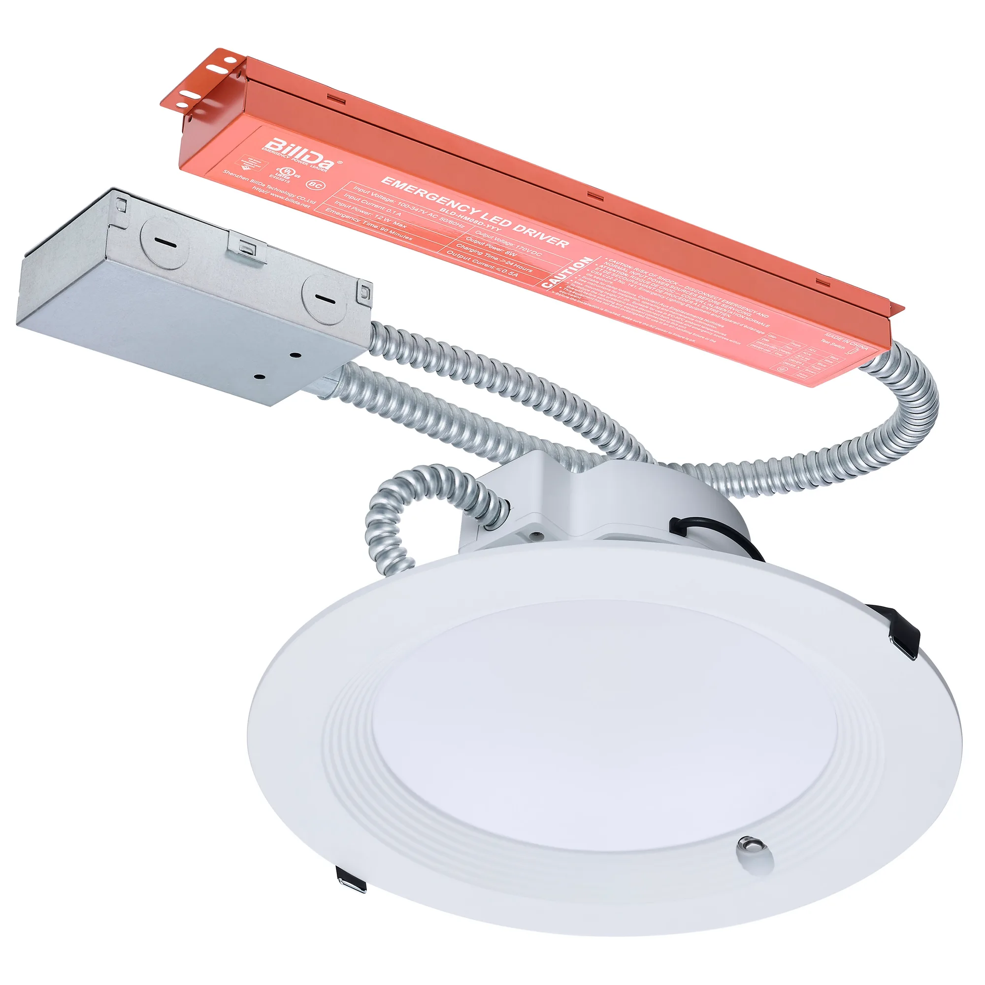 10-Inch LED Commercial Downlight with Emergency Backup