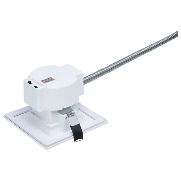 This 4-inch square LED downlight combines commercial durability with residential versatility. Field-selectable wattage and color temperature settings provide installation flexibility, while 90 CRI ensures excellent color rendering. - alternate view