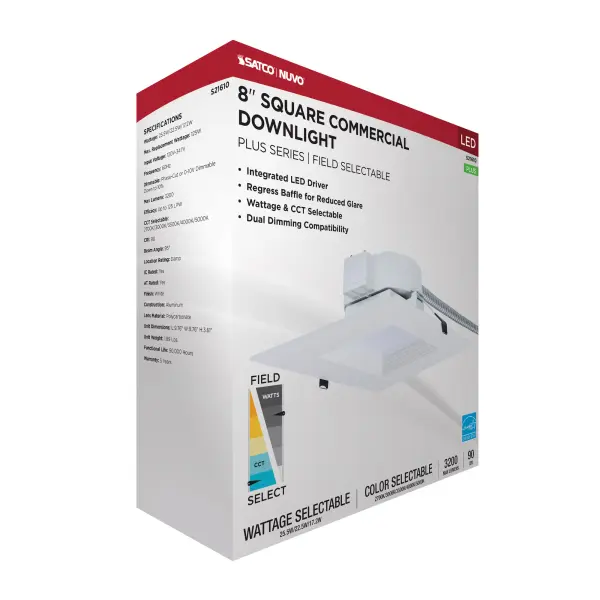 8-Inch Square LED Commercial Downlight - Image 10