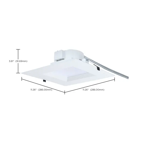 10-Inch Square LED Commercial Downlight - 35W Field Selectable - Image 11