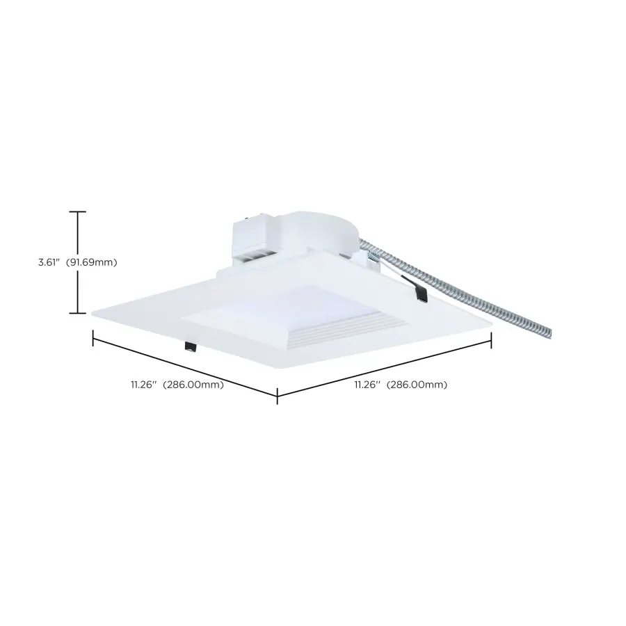 10-Inch Square LED Commercial Downlight - 35W Field Selectable - Image 11