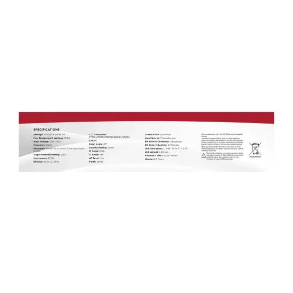 6-Inch Square LED Commercial Downlight with Emergency Backup - Image 13