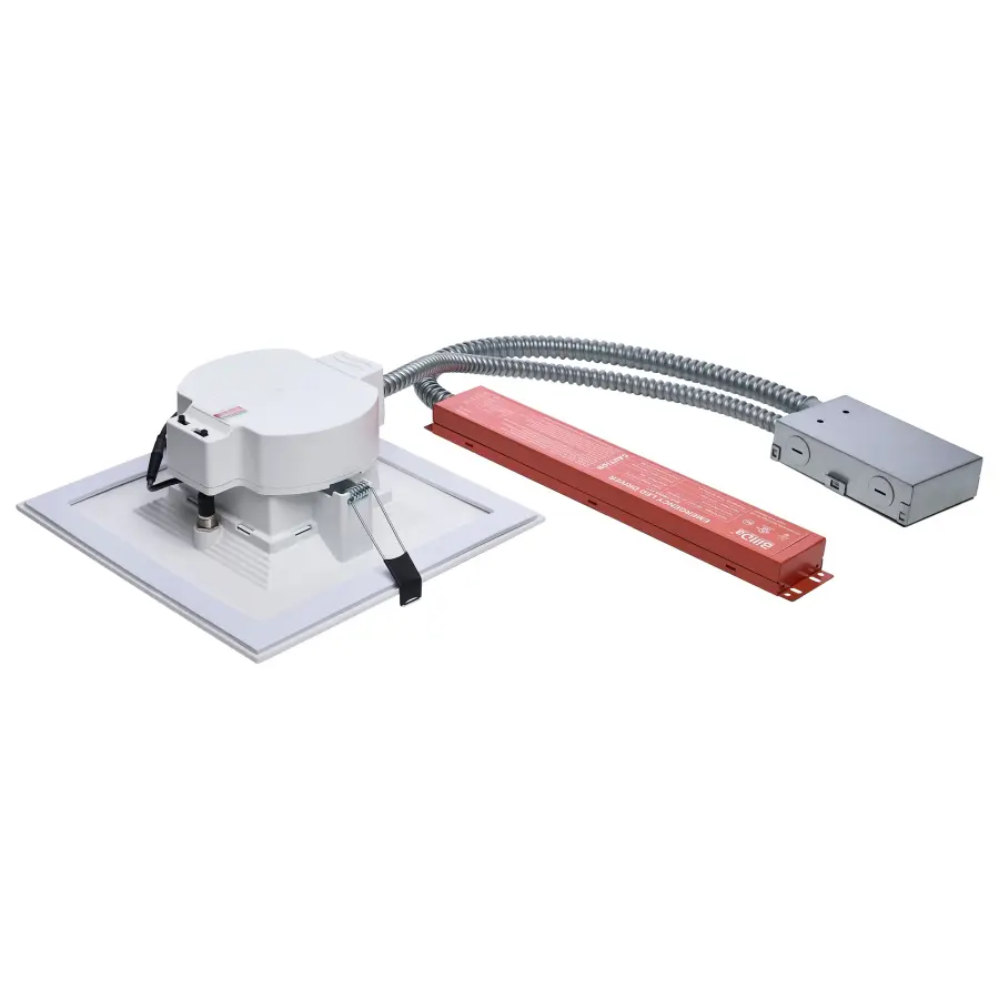 8-Inch Square LED Commercial Downlight with Emergency Backup - Image 2