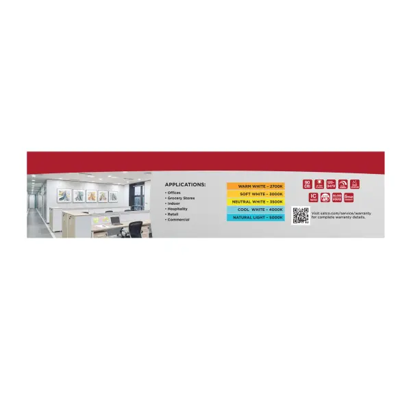8-Inch Square LED Commercial Downlight with Emergency Backup - Image 14