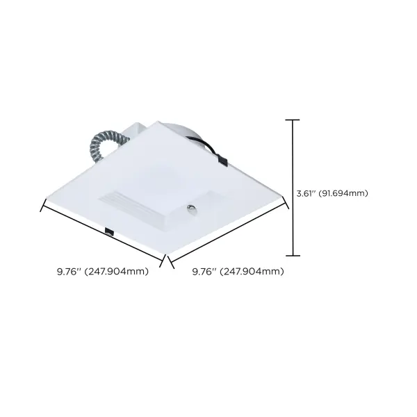 8-Inch Square LED Commercial Downlight with Emergency Backup - Image 17