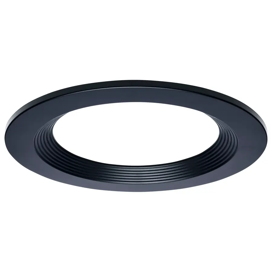 10" Round Recessed Trim - Black Finish