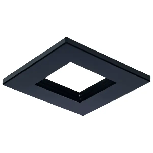 This 4-inch square trim accessory completes SATCO NUVO downlight systems with a sleek black finish. Designed for commercial applications, it provides a clean, modern aesthetic while ensuring proper fixture integration.