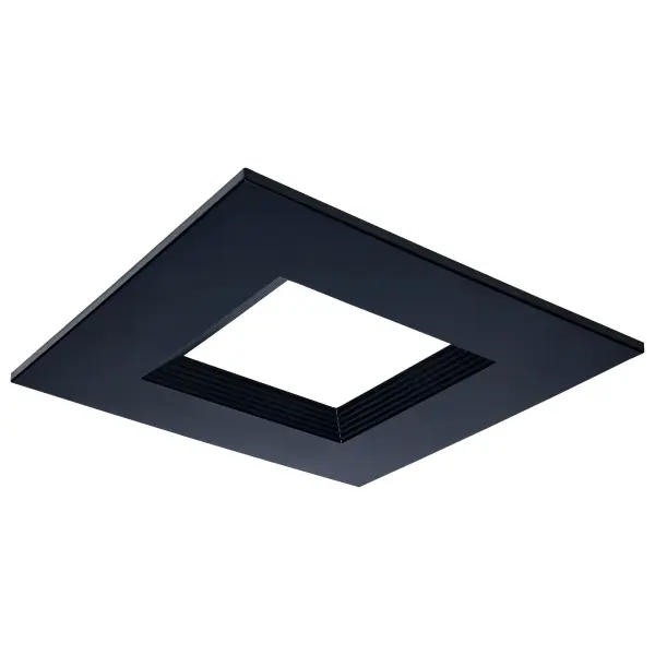 This 10-inch square trim provides a sleek, modern finish for commercial LED downlights. The black finish offers versatile styling that complements contemporary spaces while the square profile adds architectural interest.