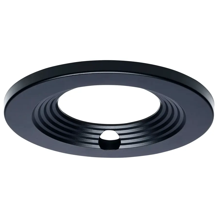 4-Inch Round Trim for LED Commercial Downlight - Black