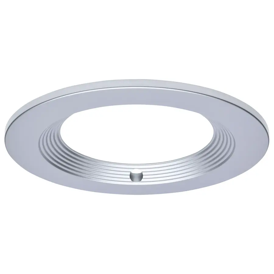 8-Inch Round Trim for LED Commercial Downlight - Silver