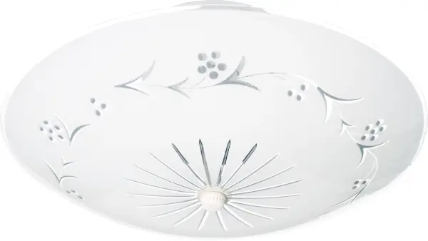 A budget-friendly 12-inch flush mount featuring traditional grape-textured glass and clean white finish. Ideal for utility spaces, hallways, and secondary rooms where functional lighting is the priority.
