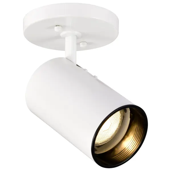 White Cylinder Swivel Spotlight - Image 2
