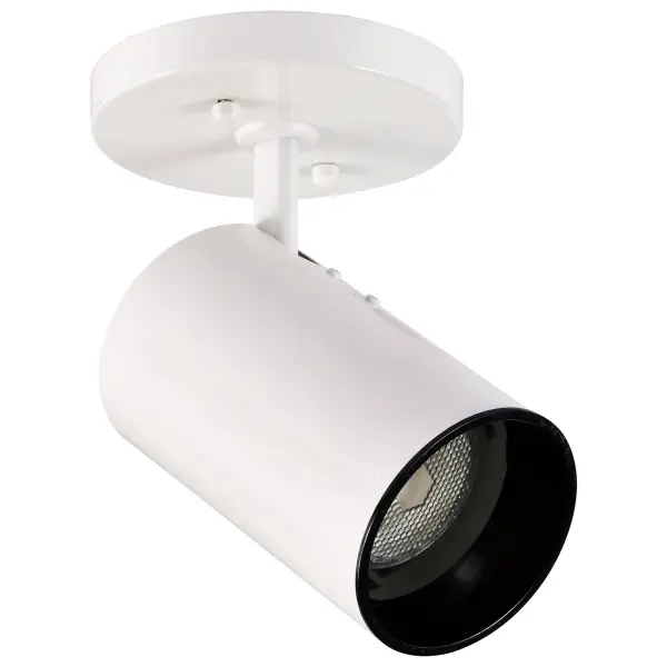 White Cylinder Swivel Spotlight - Image 3
