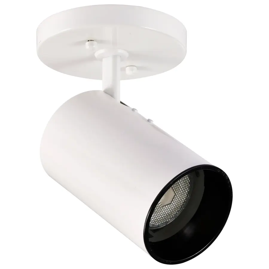 White Cylinder Swivel Spotlight - Image 3