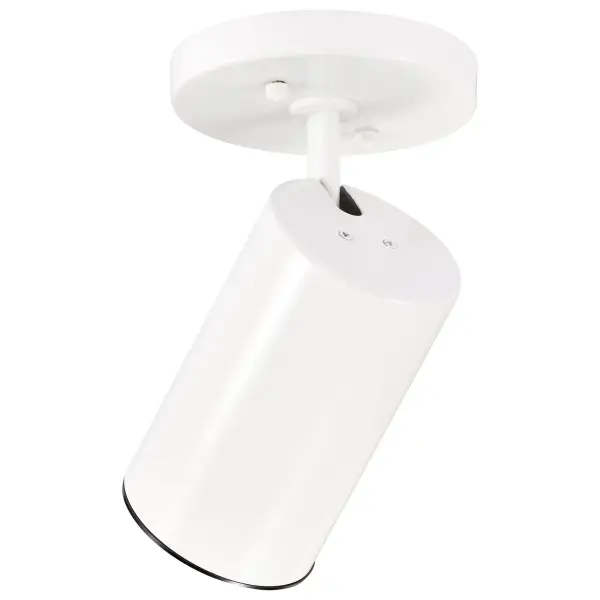 White Cylinder Swivel Spotlight - Image 6