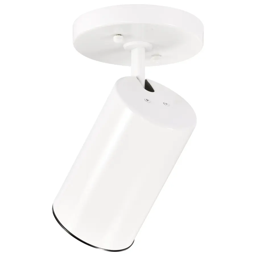 White Cylinder Swivel Spotlight - Image 6