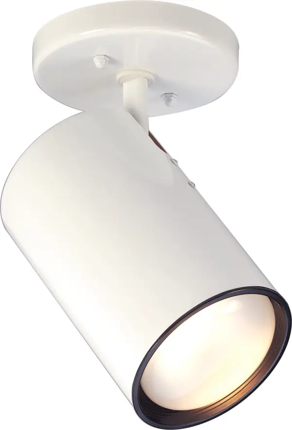 A straightforward, budget-friendly flush mount cylinder light that delivers functional illumination for utility and commercial spaces. Clean white finish blends seamlessly with any decor.