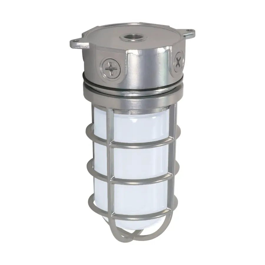 Industrial Vapor Proof Surface Mount - 10" Metallic Silver