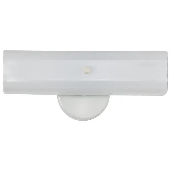 2-Light White Vanity Light with U-Channel Glass - 14" - Image 3