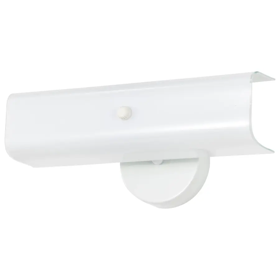 2-Light White Vanity Light with U-Channel Glass - 14" - Image 7