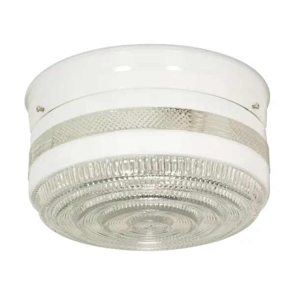 This sophisticated 10-inch flush mount combines traditional elegance with practical functionality. The crystal and white drum shade creates ambient lighting perfect for bedrooms, hallways, and foyers.