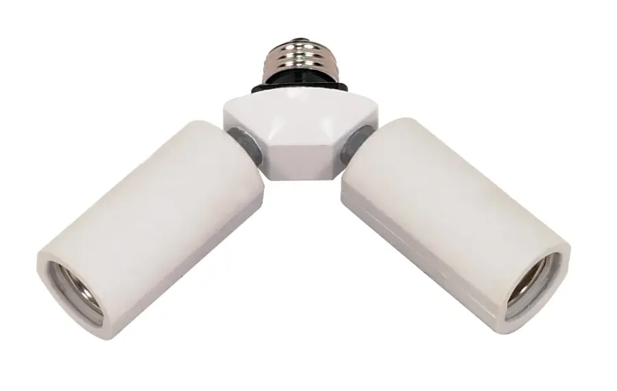 2-Light Medium Base Socket Adapter - Image 1